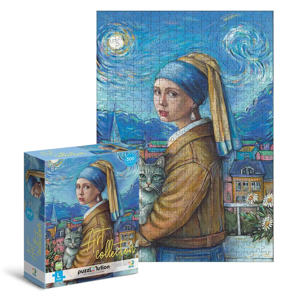 Пазл "Art: Дівчина з перловою сережкою" DoDo Toys 300680, 500 елементів - фото 3