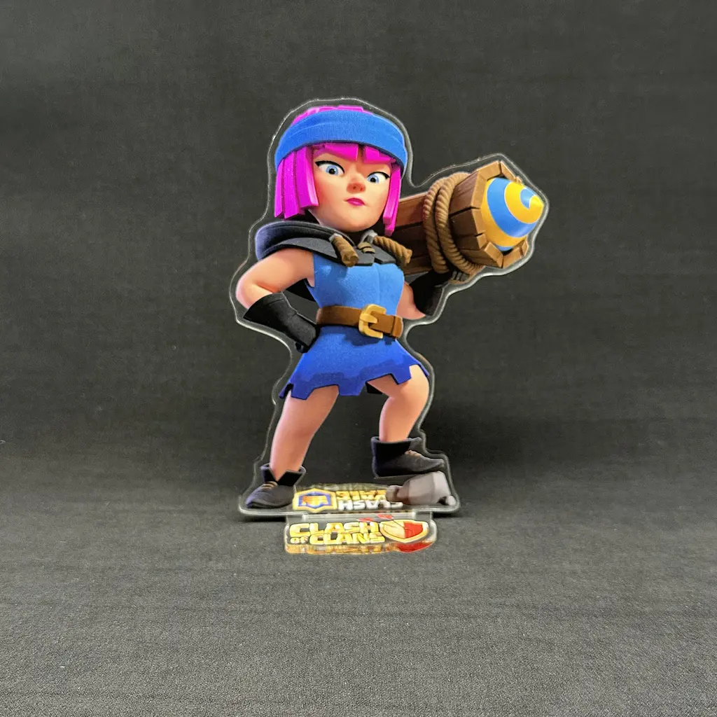 Акрилова колекційна фігурка Clash of Clans, Clash Royale Вогняна лучниця 15 см - фото 2