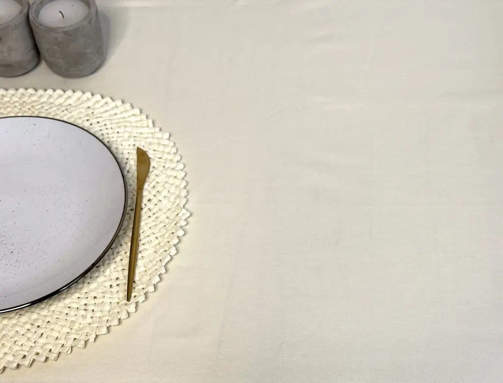 Скатертина Ecotton DUCK 170х150 см водовідштовхувальна молочна Milk 02 (24030) - фото 5