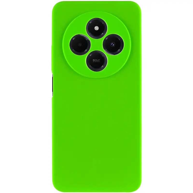 Чохол Ummi Lakshmi Silicone Cover Full Camera (AA) для Xiaomi Redmi 14C / Poco C75 Салатовий / Neon Green - фото 2