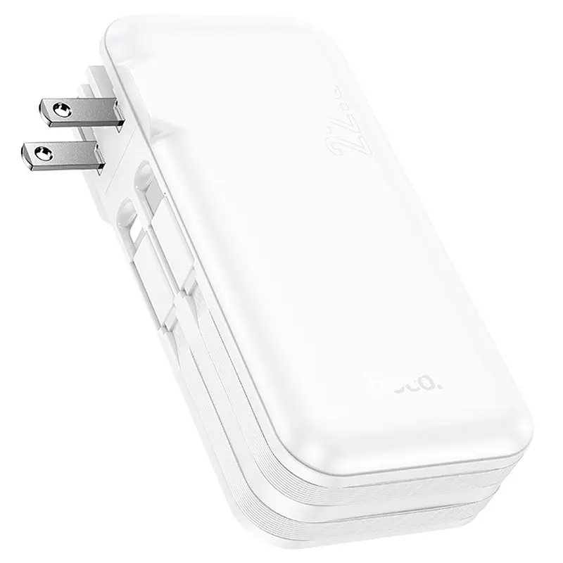 Портативний ЗП Power Bank Hoco J126 Travel 22.5W+PD20W 10000 mAh White - фото 3