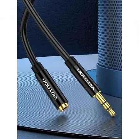 Кабель аудио Vention 3.5 mm удлинитель 0.5 м Black (BBZBD) - фото 2