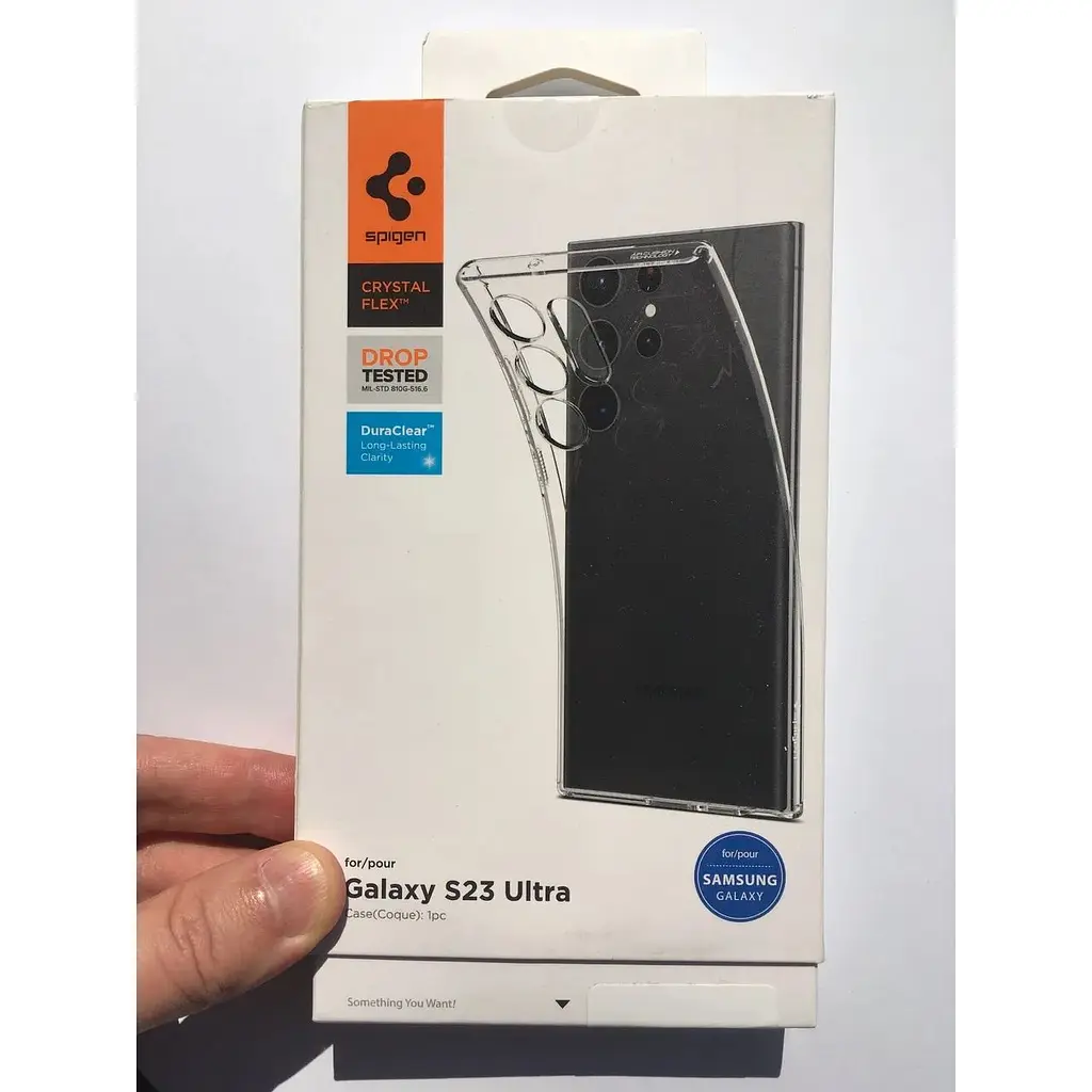 Оригинальный противоударный чехол Spigen Liquid Crystal Flex для Samsung Galaxy S23 Ultra (6.8") ACS05610 - фото 2