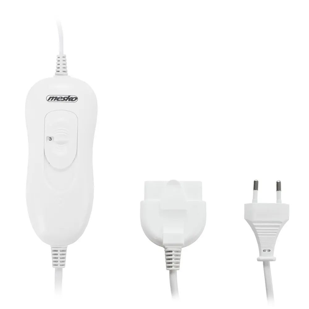 Электропростынь Mesko MS 7420 двуспальная 2х60 Вт 150x160 4 уровня нагрева полиэстер белая - фото 3