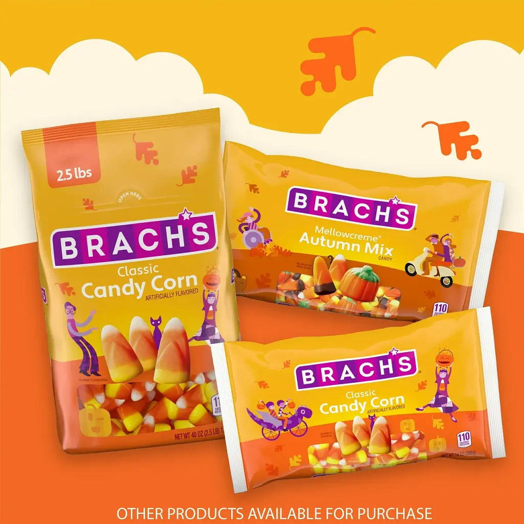 Жувальні цукерки Brach's Halloween Classic Candy Corn 1134 г - фото 8