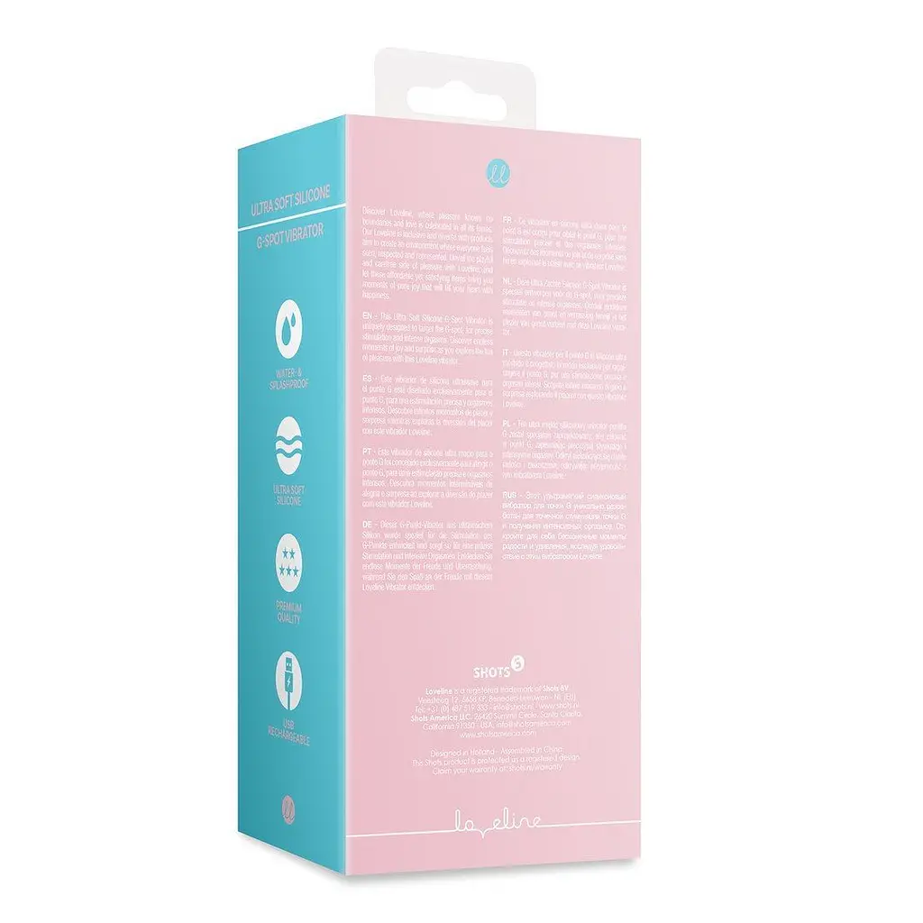 Вібратор Loveline Ultra Soft Silicone G-Spot, 13.5 см (рожевий) - фото 12