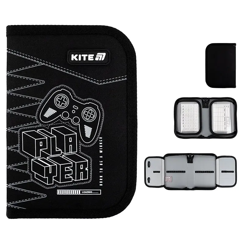 Пенал Kite Player чорний (K25-622-6) - фото 2