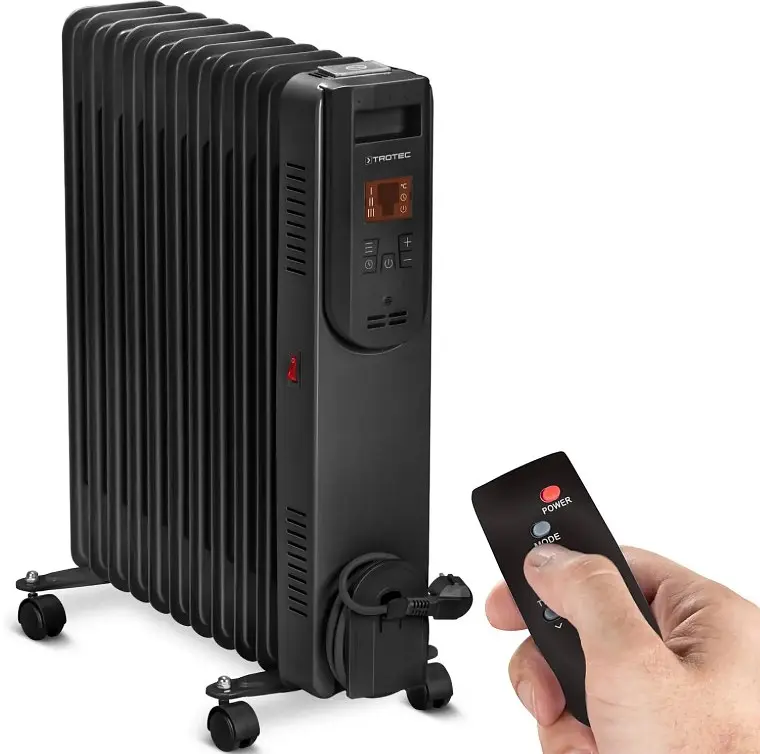 Обігрівач масляний Trotec TRH 25 E 2500W Black (1410000720) - фото 2