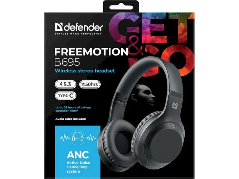 Навушники Defender FreeMotion B695 Black (63695) - фото 9