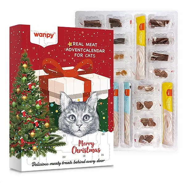 Набір ласощів для котів Wanpy Advent Calendar For Cats Ванпі Адвент календар