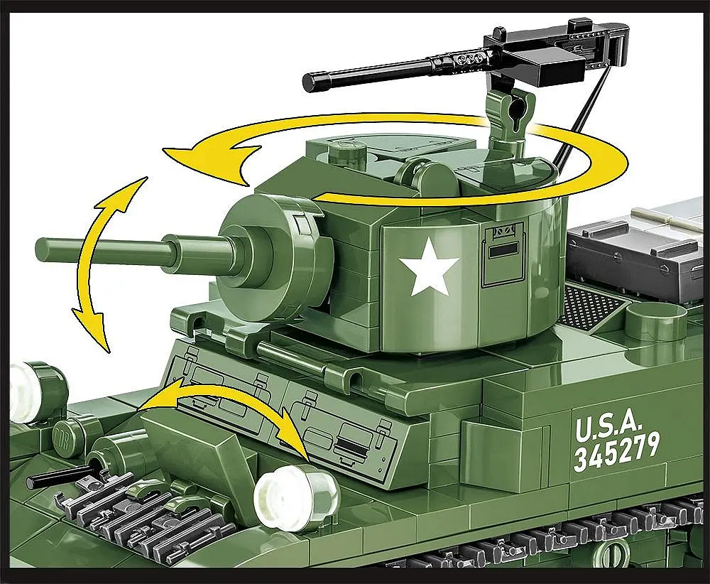Конструктор COBI танк 1:35 M3A1 STUART 3048 - фото 6