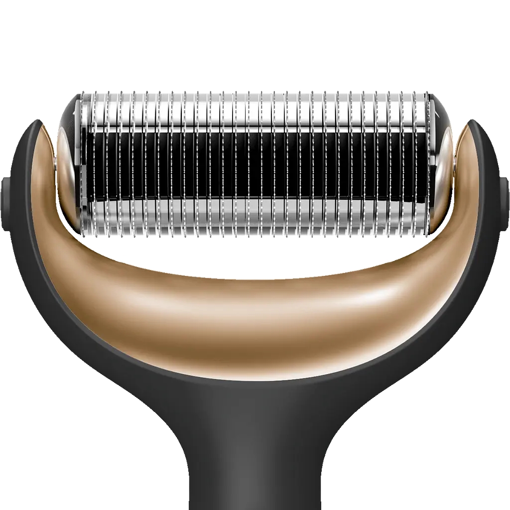 Насадка с микроиглами GESKE MicroNeedle Head к электронному ролику для лица и тела хром - фото 2