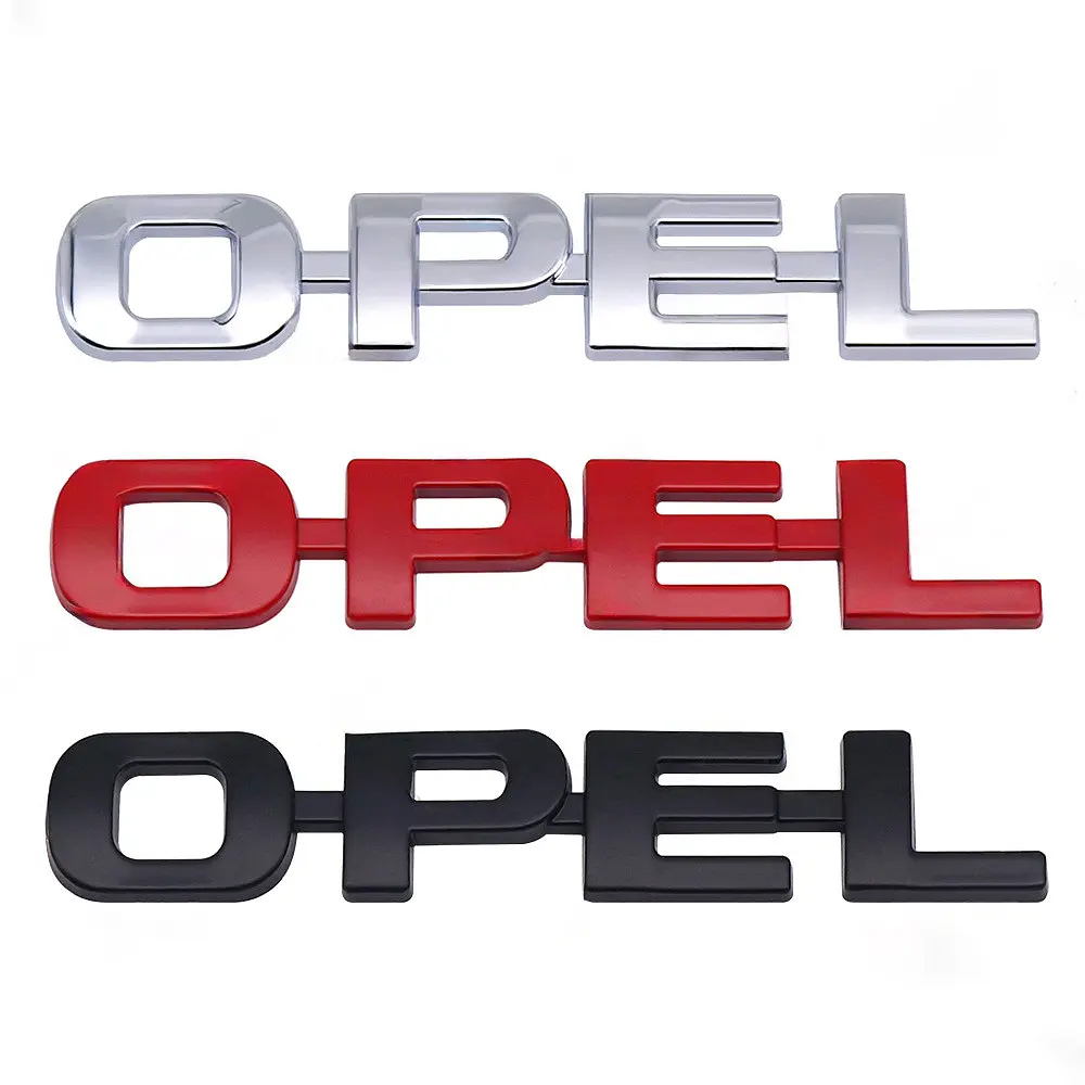 Емблема напис Opel Опель 95х16 мм Чорна (Завод) - фото 3