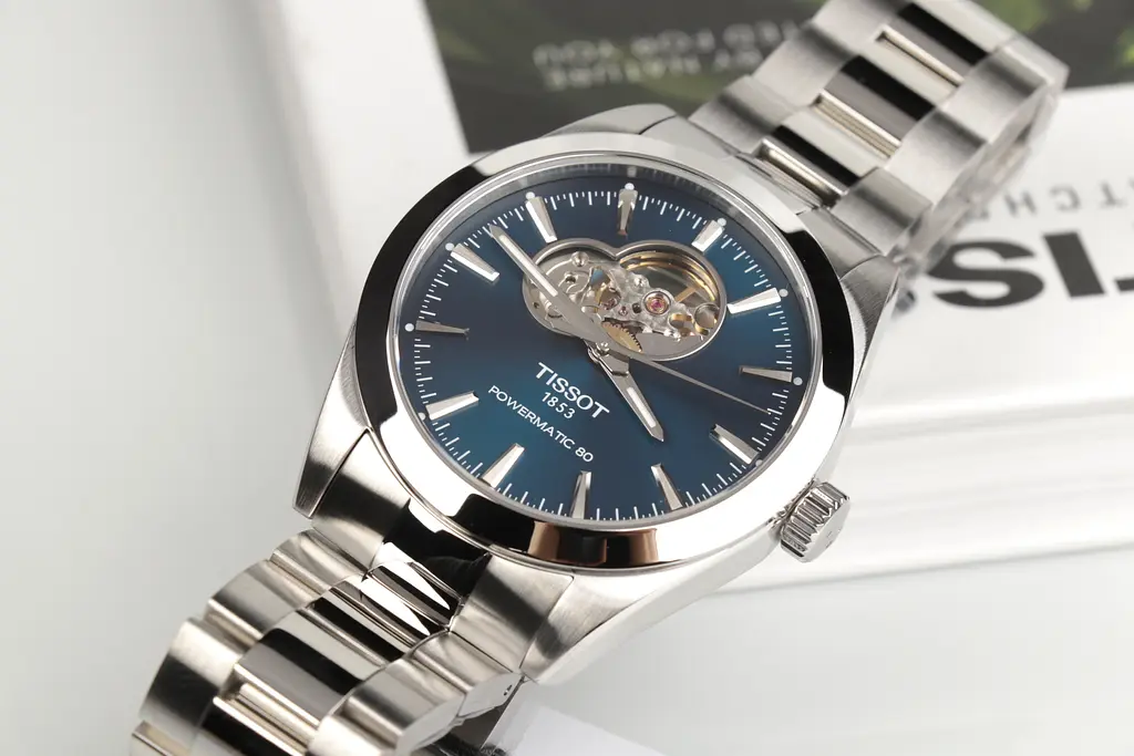 Годинник Tissot Gentleman Powermatic 80 Open Heart T127.407.11.041.01 - фото 5