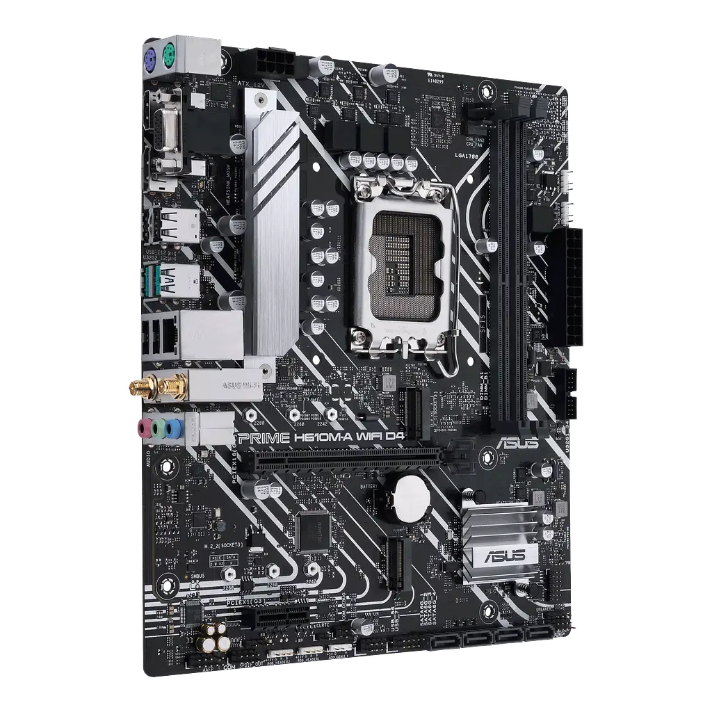 Материнська плата Asus H610M-A Prime Wi-Fi D4 LGA 1700 (PRIME H610M-A WIFI D4) - фото 2