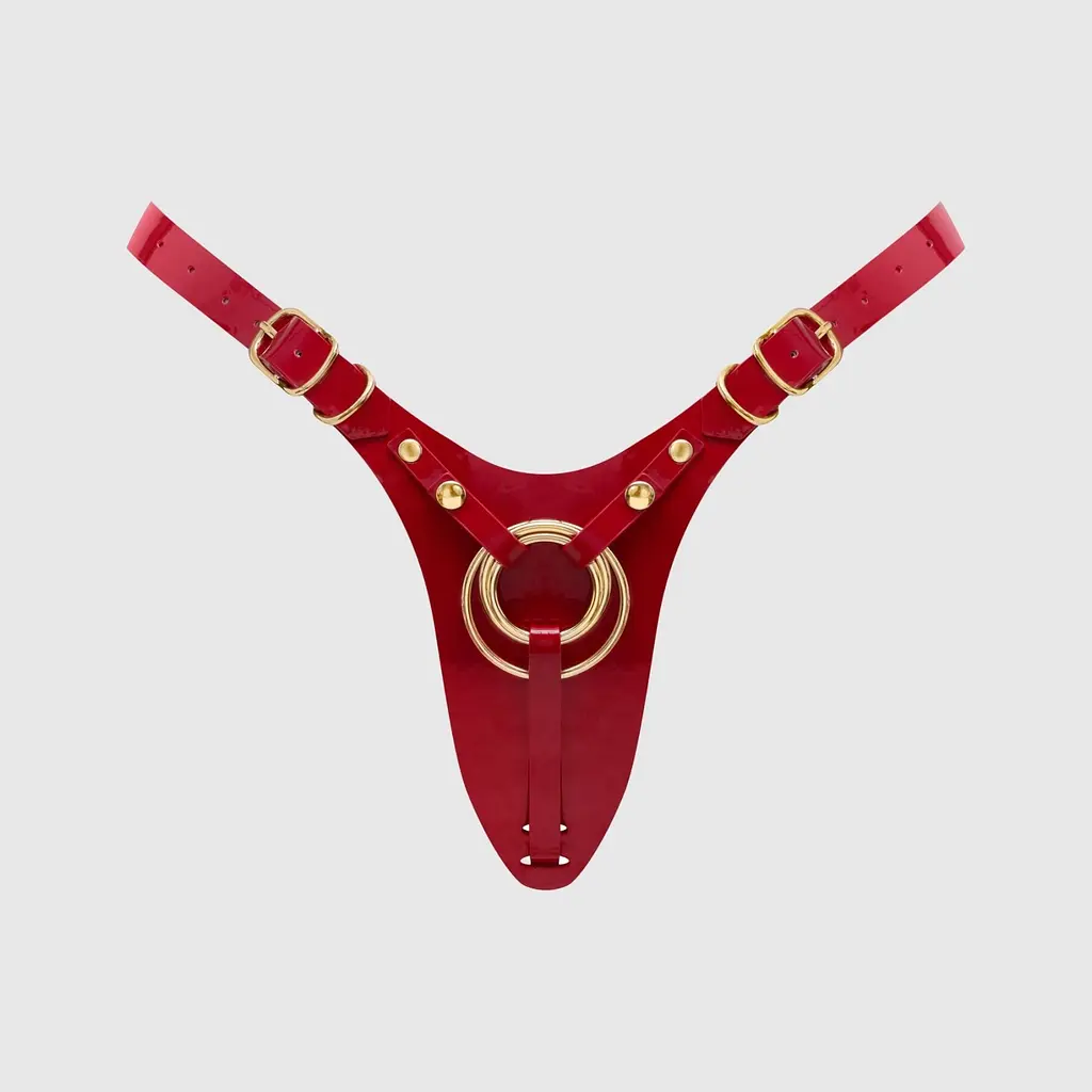 Трусики для страпона Strap-On-Me Leatherette Harness Fabulous, One Size - фото 2