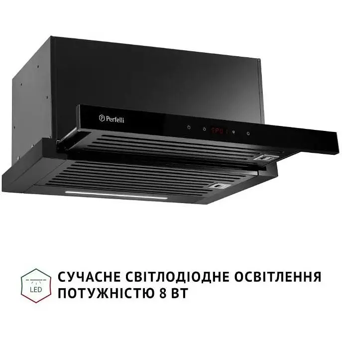 Витяжка телескопічна Perfelli Iseo 6PSF Nero - фото 4