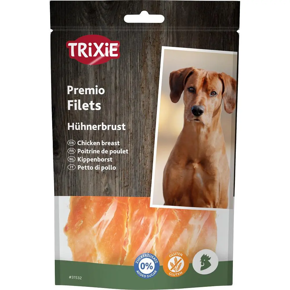 Ласощі Trixie Premio Chicken Filets для собак смужки з курячого філе 100 г (арт.31532)