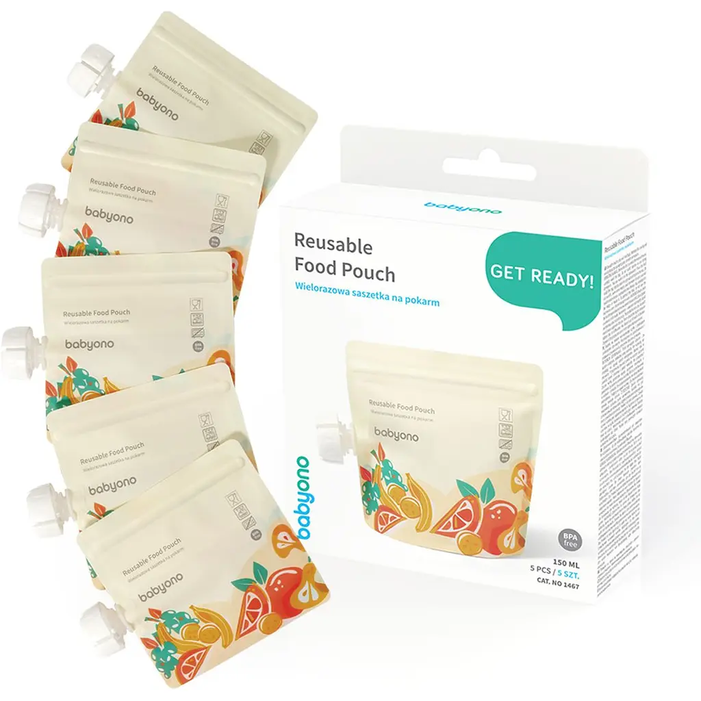 Пищевые пакеты BabyOno многоразовые 150 мл 5 шт. (1467) - фото 2