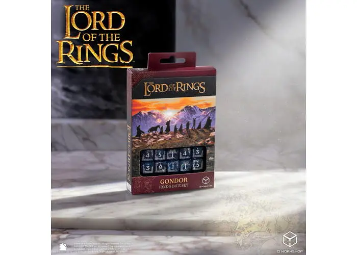 Набір кубиків The Lord of the Rings: Gondor 10xD6 Dice Set (LOTR/190166/GON/B) - фото 6