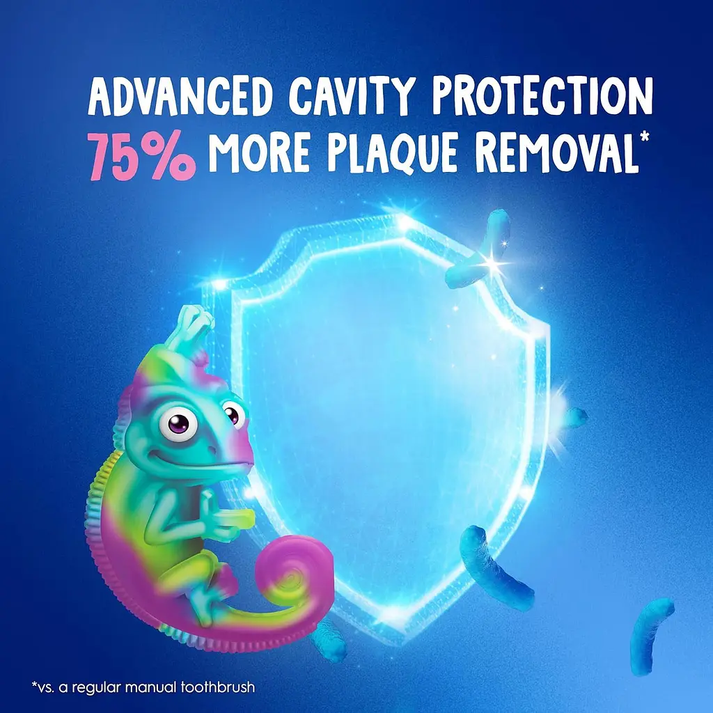Електрична зубна щітка Oral-B D103.413.2K Vitality Pro Kids Chameleon [162921] - фото 10
