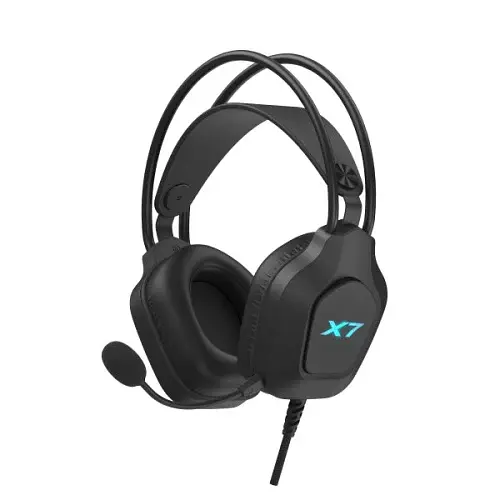Навушники A4Tech X7 XH-200, Black, USB, мікрофон, динаміки 50 мм, LED підсвічування, 16 Ом, 100 дБ, 2 м - фото 2