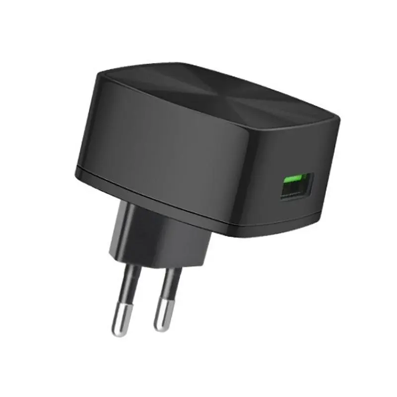 Мережевий зарядний пристрій 1USB Hoco C26 QC 3.0 3A Black - фото 2