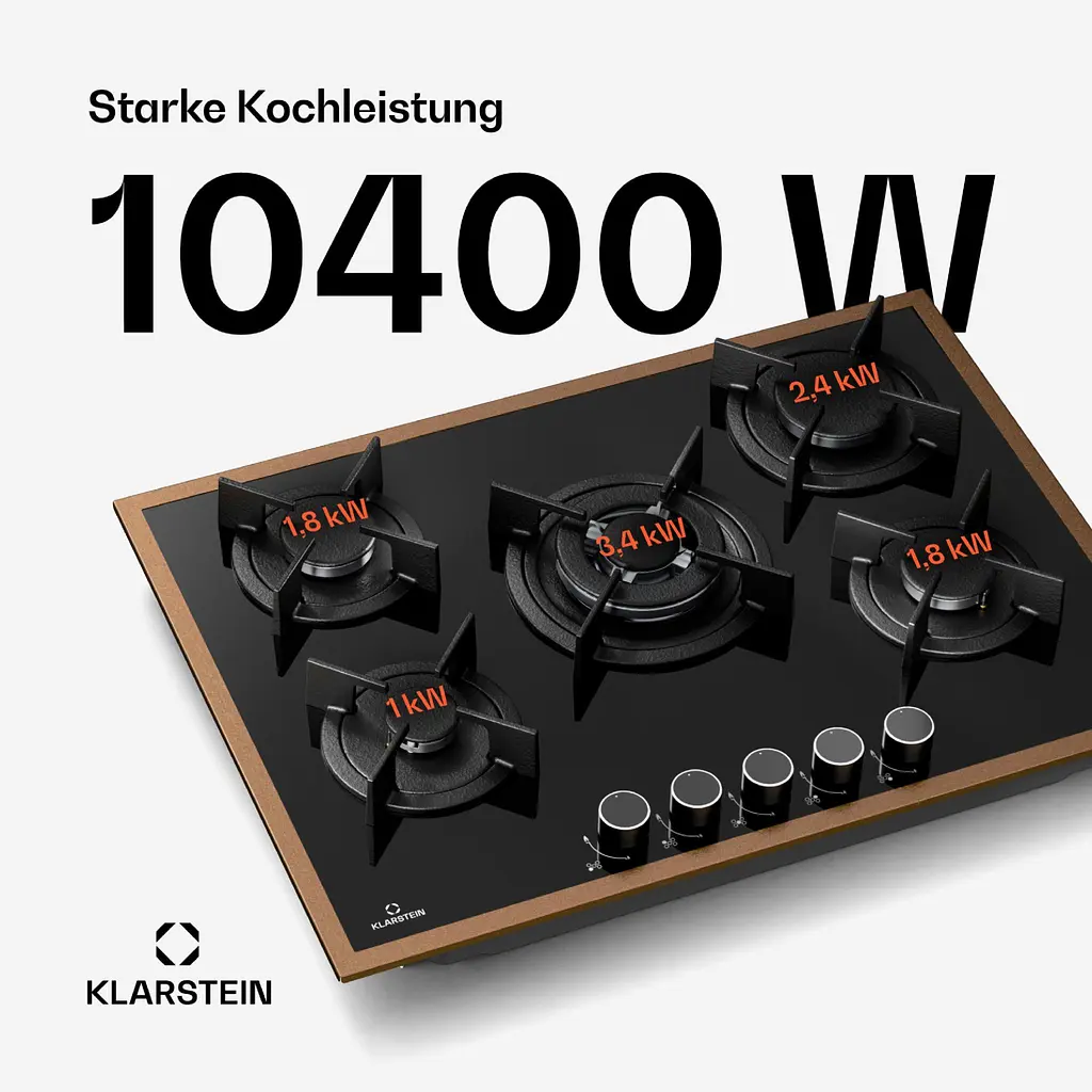Варильна поверхня газова Klarstein Klarstein Lumiflame (10046710) - фото 2