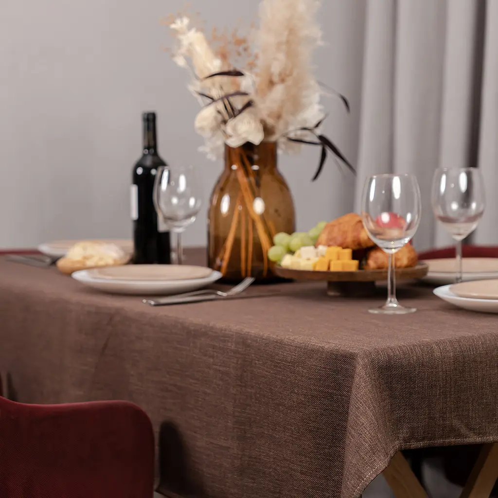 Скатерть Sonex Jordan 140х180 см коричневая (SO102566) - фото 3