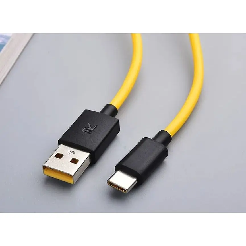 Кабель Data Cable Fast Charging 27W / 3A 1m USB на Type-C / USB-C для Realme yellow - фото 6