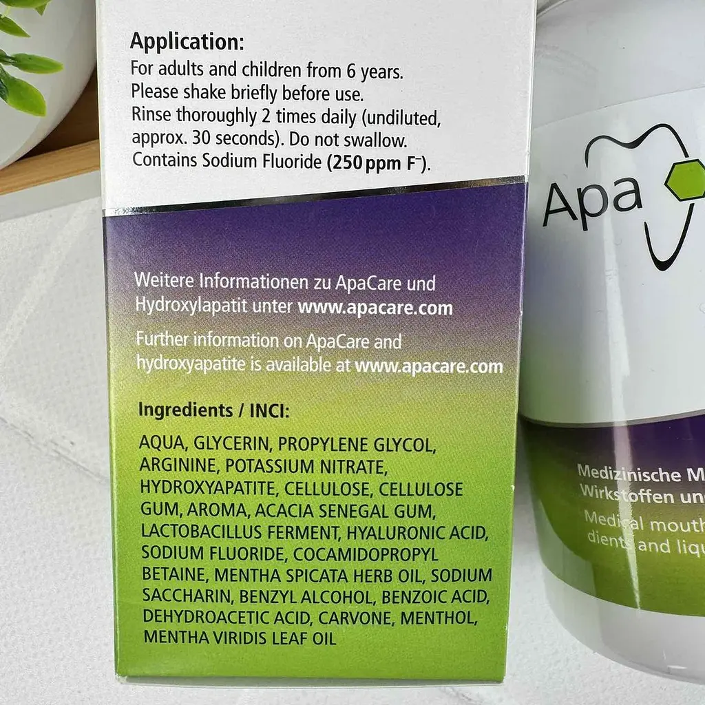 Ополіскувач для ротової порожнини ApaCare OraLactin з пребіотиками (фтор 250) 200 мл - фото 2