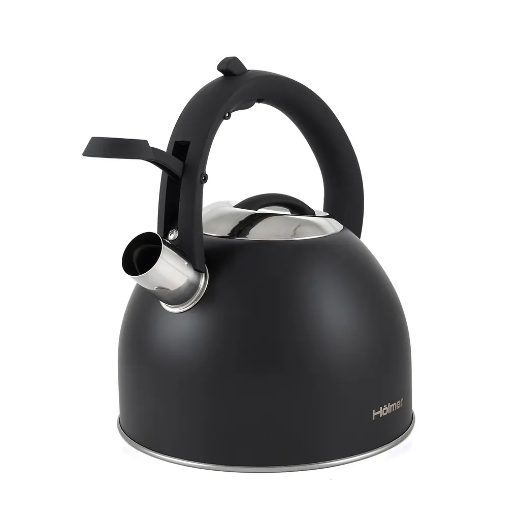 Чайник Holmer зі свистком 2.5 л чорний (WK-1425-BCSB Memory) - фото 5
