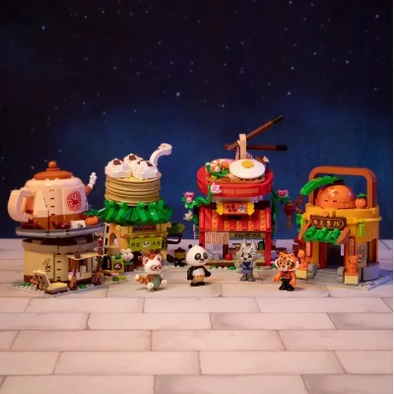 Конструктор Pantasy Kung Fu Panda Кунгфу Панда Міні Вид на вулицю - Раменна крамниця Чжена (86506) - фото 3