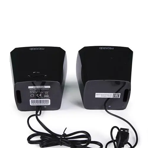 Колонки 2.0 Microlab B-16 Black, 2 x 2.5 Вт, пластиковый корпус, питание от USB - фото 4