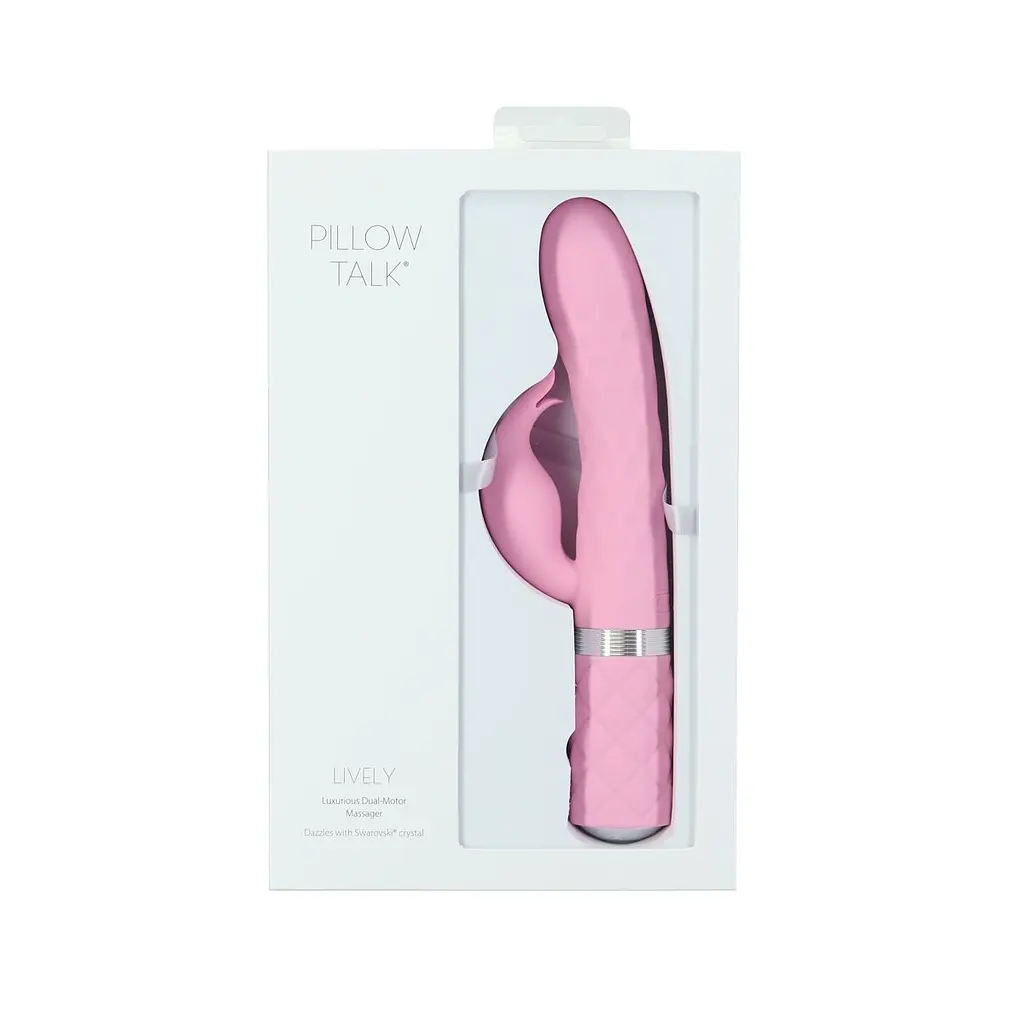 Розкішний кролик з ротацією та вібрацією Pillow Talk Lively, Pink Pillow Talk SO6856 92598 - фото 3