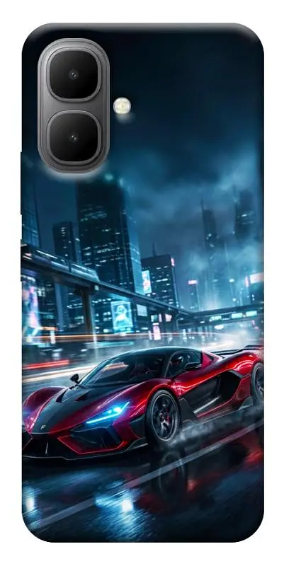 TPU чохол Demsky Red sport car для Infinix Smart 10