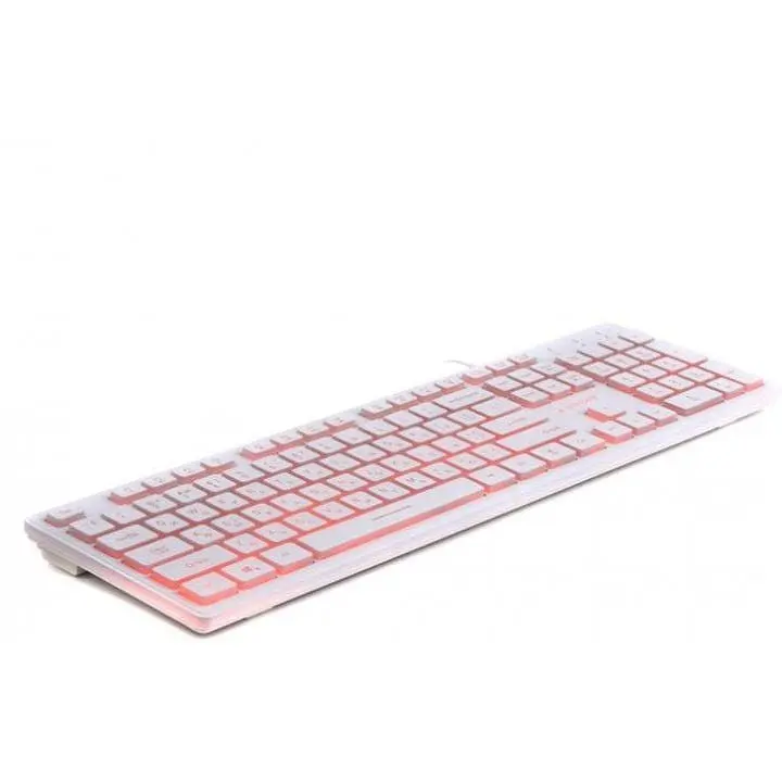 Клавіатура дротова Gembird KB-UML3-01-W-UA USB White з підсвіткою - фото 4