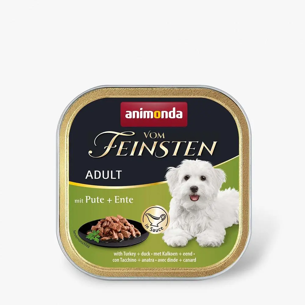 Вологий корм для собак Animonda Vom Feinsten Adult with Turkey + duck з індичкою та качкою 150 г (арт.AM-82310)
