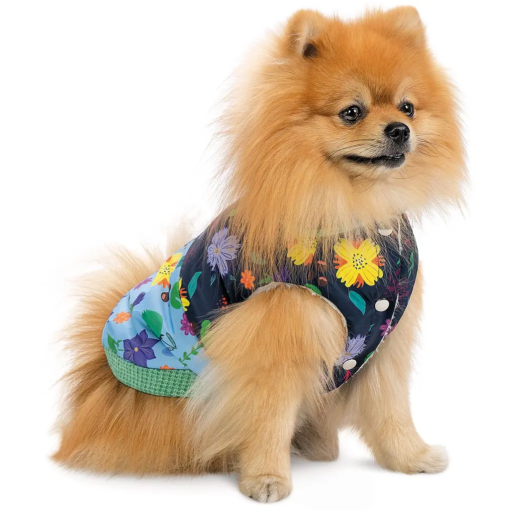 Жилет для собак Pet Fashion Grass XS2 м'ятний з авторським принтом - фото 2