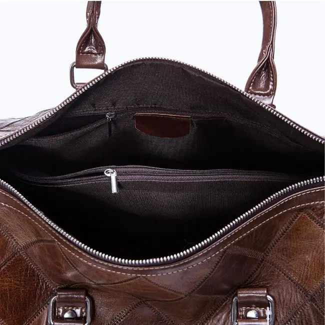 Сумка кожаная дорожная Vintage 43.5х33х21 см sum0012857 - фото 4