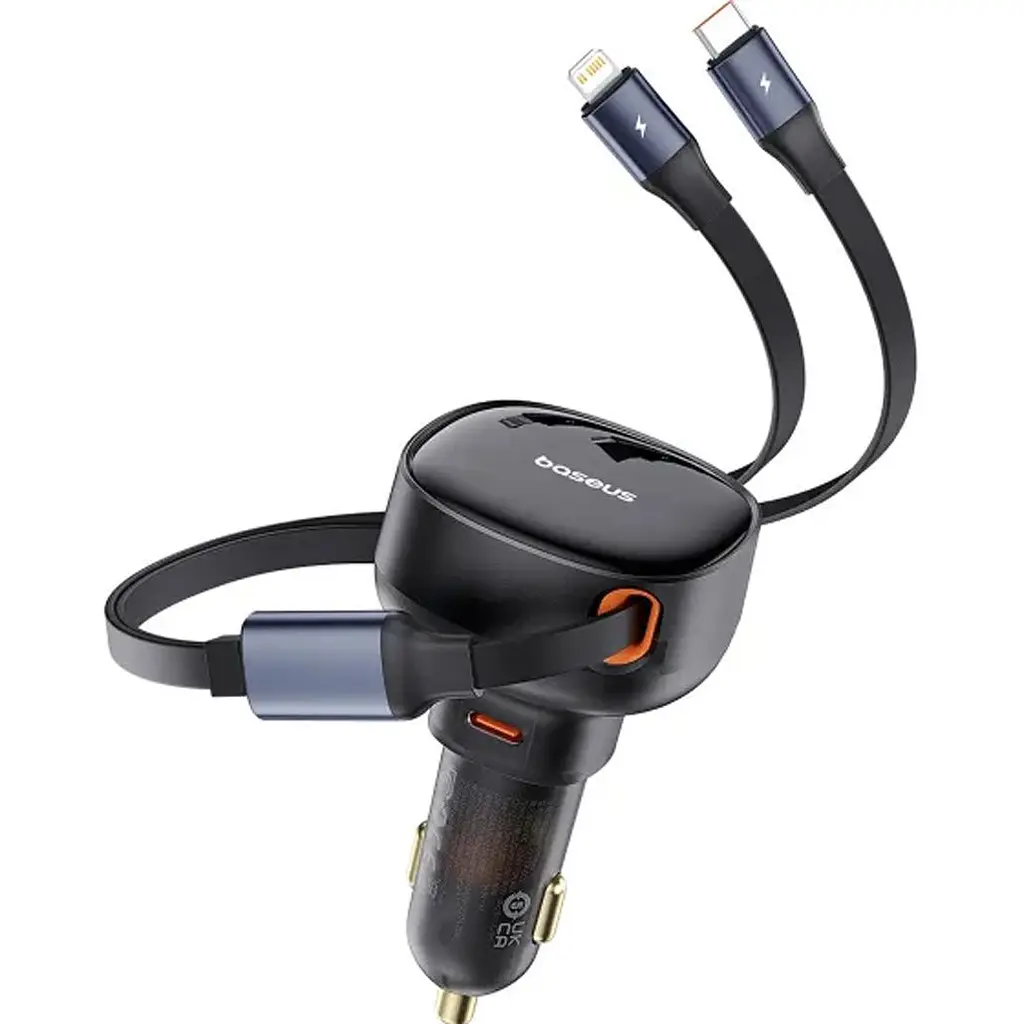 Автомобільний зарядний пристрій Baseus Enjoyment Pro Car Charger 60W Cluster Black (C00057802111-00) [169690] - фото 4