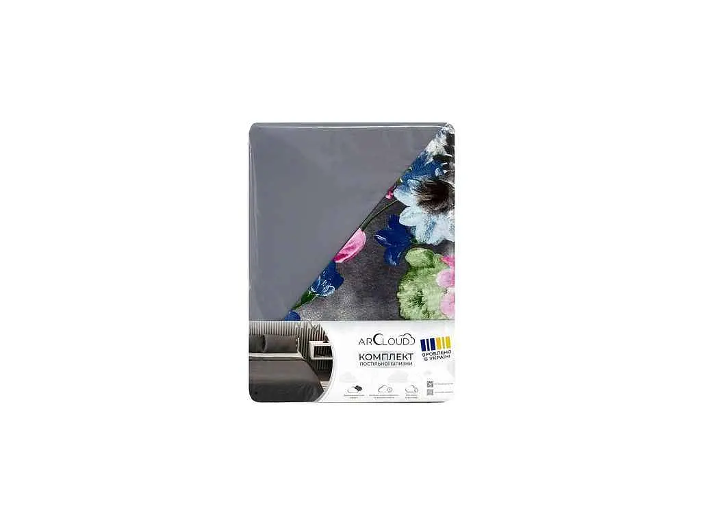 Комплект постільної білизни ARCLOUD Євро 200х220 Printed 8218-11 17-3802 Gull 2нав. 50х70 мікрофібра - фото 2