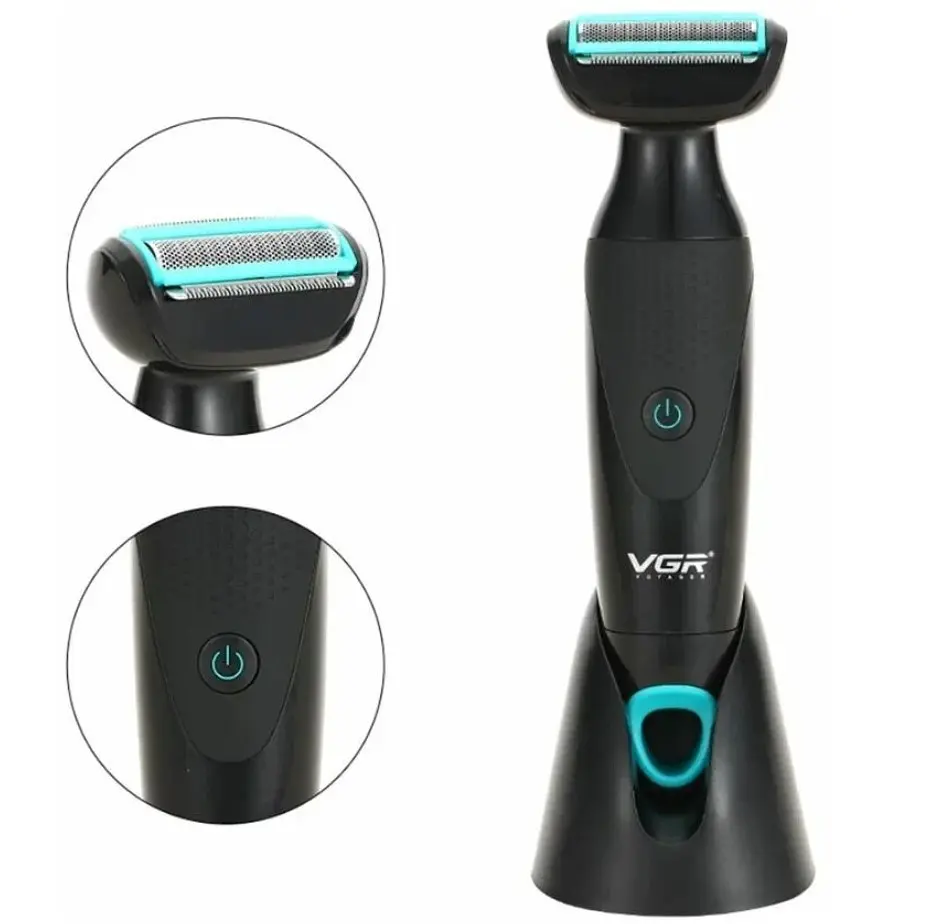 Електробритва чоловіча акумуляторна VGR V-601 IPX4 500mAh 5W Black - фото 4