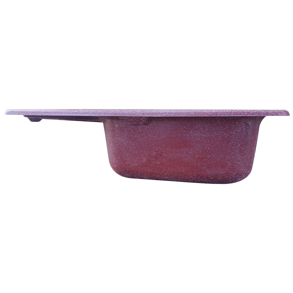 Мойка кухонная Valetti Art Aria 10N прямоугольная композитная 640х440 мм красная - фото 6