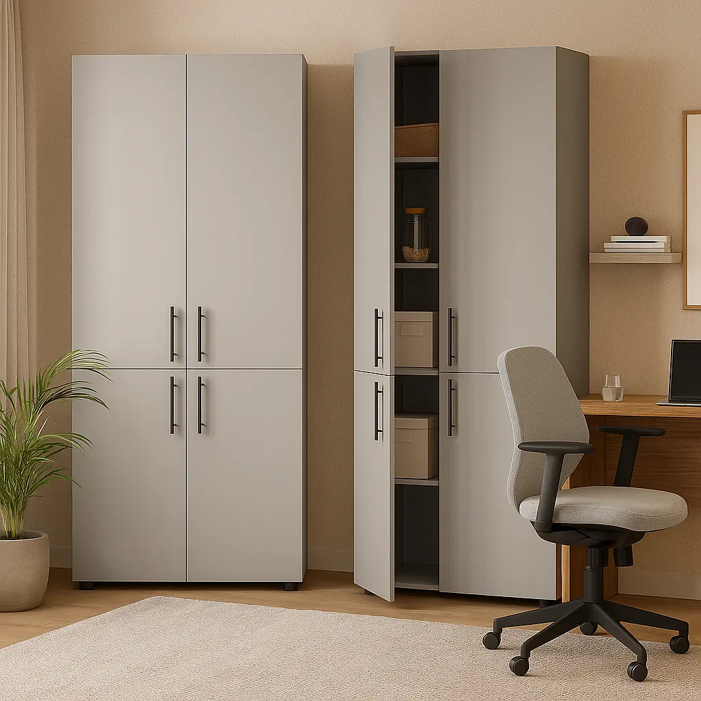 Шафа для документів закрита ОП-614 Orange-Line 700х347х1825 Сіра мишка - фото 4