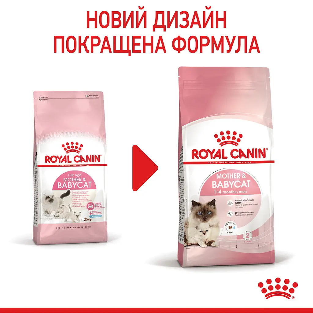 Сухой корм для котят Royal Canin Mother and Babycat мясо птицы и рис 0.4 кг - фото 2