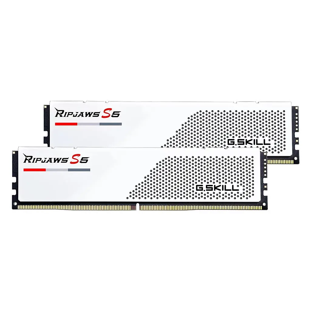 Модуль пам'яті для комп'ютера DDR5 32GB (2x16GB) 5600 MHz Ripjaws S5 White G.Skill (F5-5600J4040C16GX2-RS5W) - фото 3