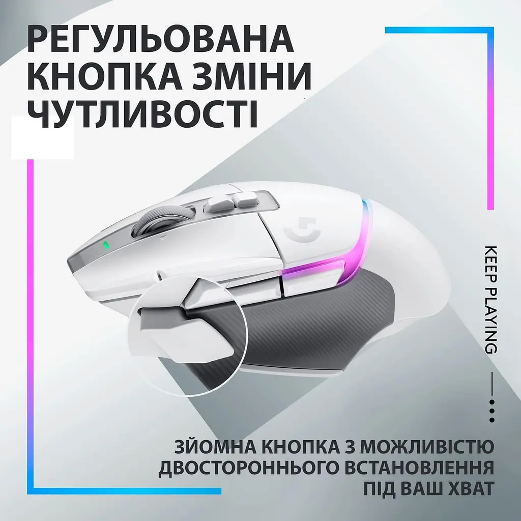 Бездротова миша Logitech G502 X Plus Wireless White (910-006171) - фото 6