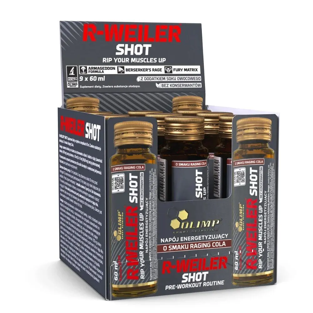 Передтренувальний комплекс Olimp Sport Nutrition R-Weiler Shot, 9*60 мл - Кола