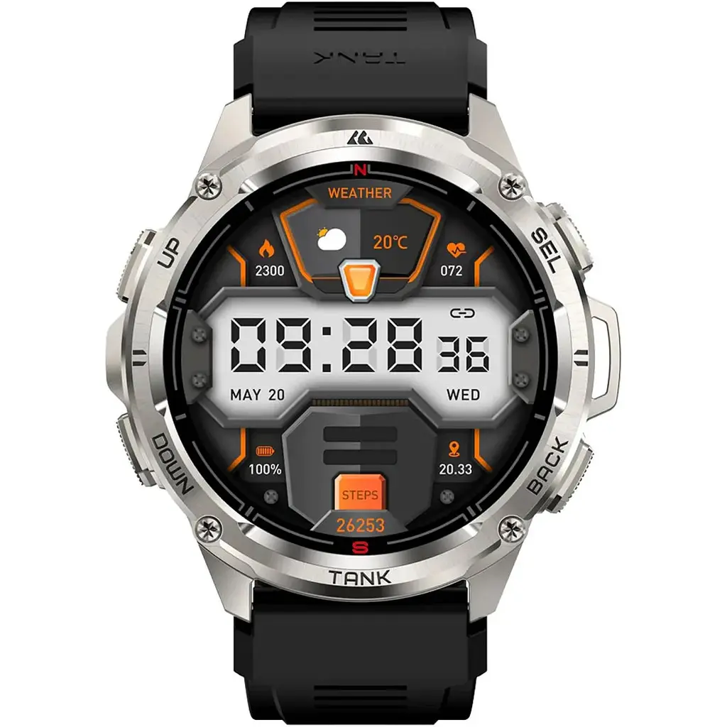 Смарт-годинник тактичний Kospet Tank T3 ULTRA Silver (KTT0003US) - фото 2